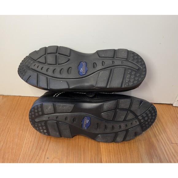 Dr Comfort Lu Lu Shoes Womens Size 8.5W Black Leather Slip On Orthopedic Comfort - Picture 5 of 7